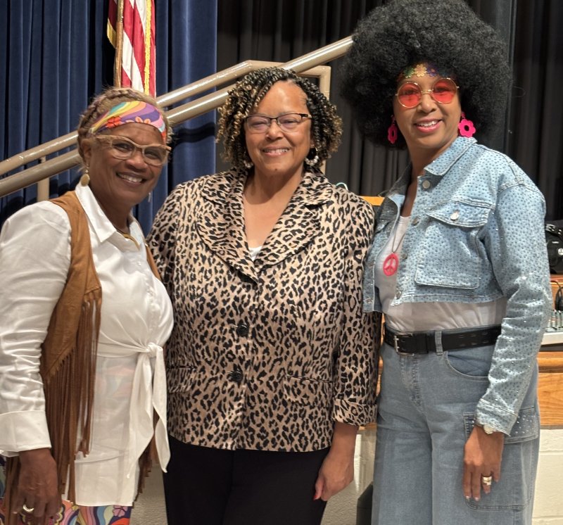 DSUAA Sussex County Chapter President Adrian LeBlanc and Committee Chair Shorel Clark congratulate raffle winner Dr. Doris Person. Shown are (l-r) LeBlanc, Person and Clark. SUBMITTED PHOTOS